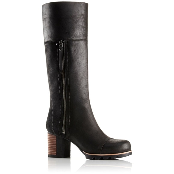 SOREL Addington Tall Leather Heel Boot - Picture 1 of 9